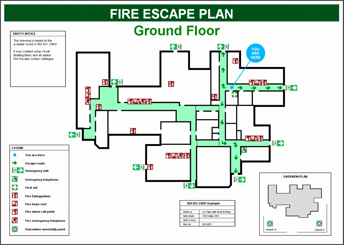 Building Fire Evacuation Plan