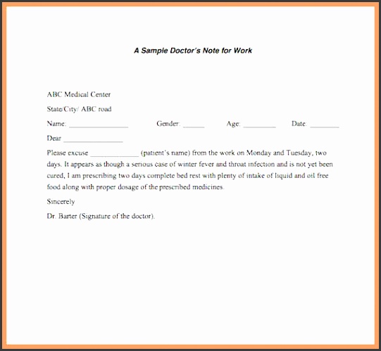 fake doctor note fake doctors note template doctor