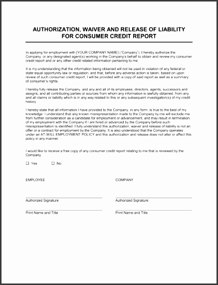 authority form template