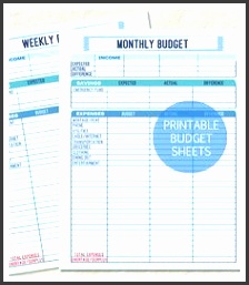 Printable Monthly and Weekly Bud Sheet Weekly Bud Template Spreadsheet for Personal Financial Planning