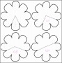 8  Flower Template Printable Stencil