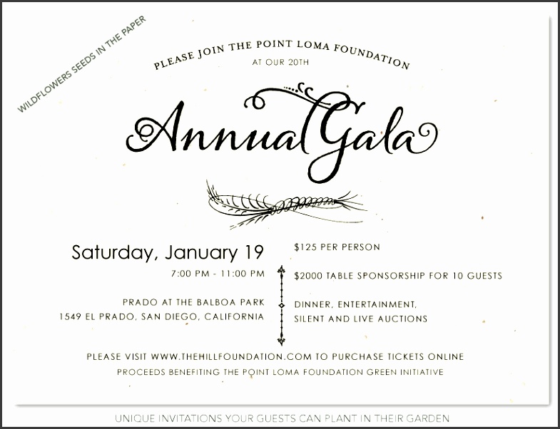 Free Formal Invitation Template Invitation Template · Unique Business Invitations Plantable Paper Natural Gala By Green