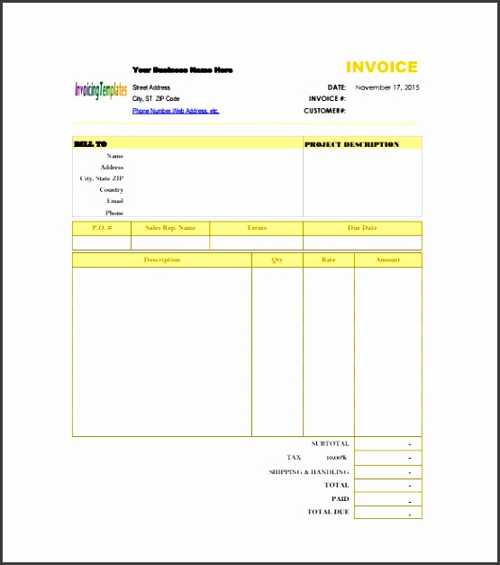 Simple Billing Invoice Template Sample Billing Invoice 12 Documents In Pdf Word Excel Download