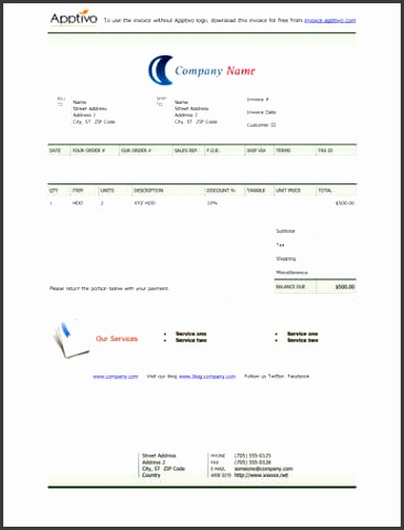 Green gra nt Billing Invoice Template