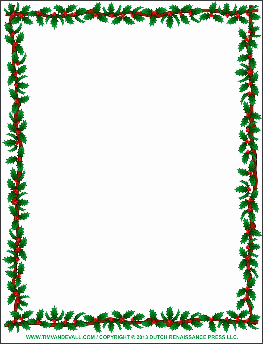 Christmas Border Word Template Creative Design Templates