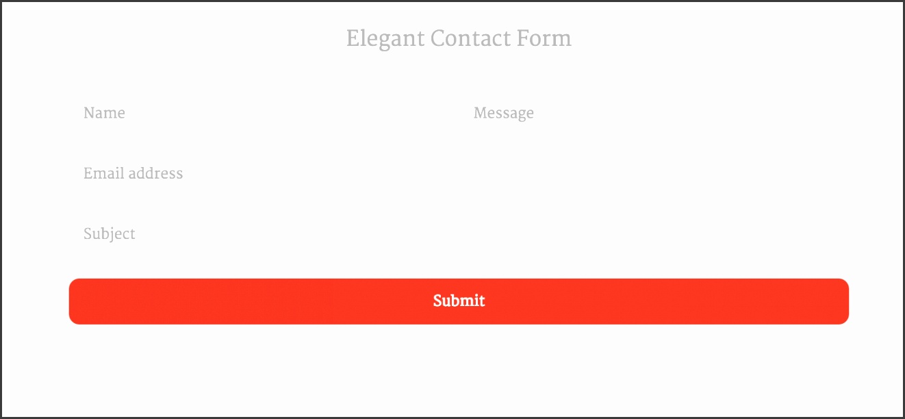 Top 16 Free HTML5 & CSS3 Contact Form Templates 2018 Colorlib sjufP Elegant Contact Form
