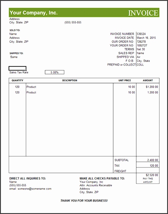 Editable Invoice 18 mercial Invoice Template Download Free Documents In Word