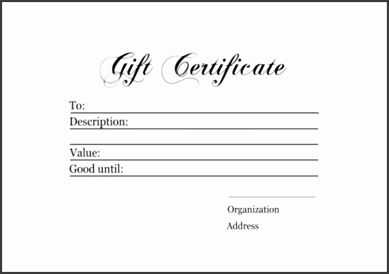 Sample Homemade Gift Certificate PDF Template Free Download