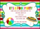 8  Free Pool Party Invitation Template