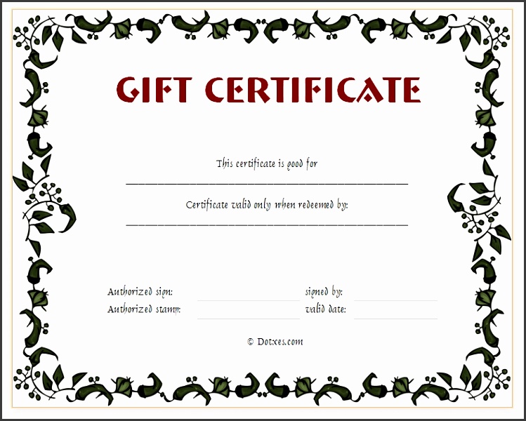 Printable Gift Certificates Templates Free uebRv Present Certificate Templates Floral Gift Certificate Template with Printable Gift Certificates Templates Free 2577