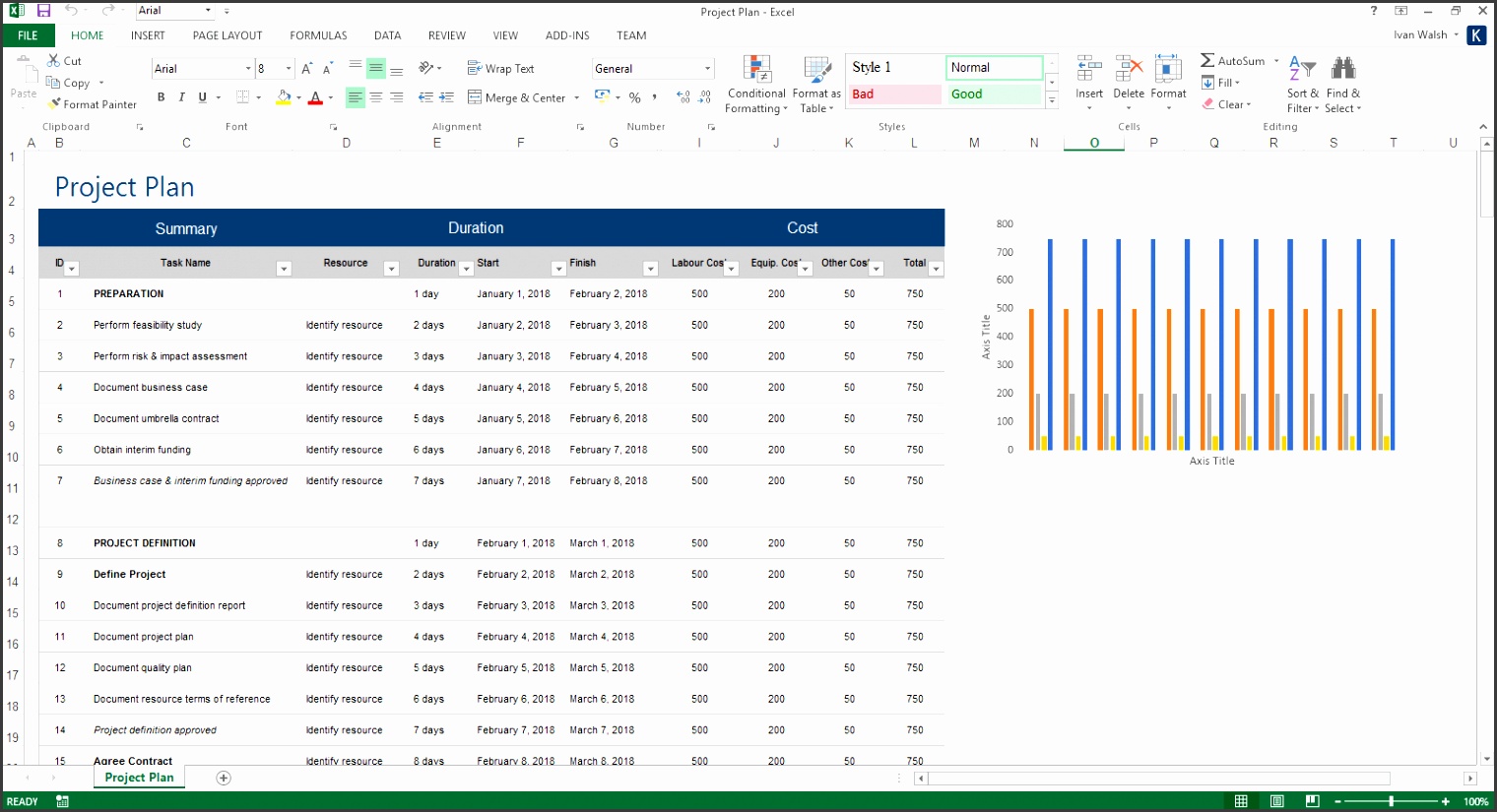 10 Free Project Plan Excel Templates
