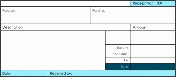 Free Receipt Template