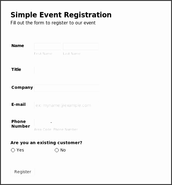 free registration form templates registration form template peerpex