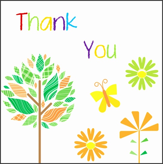 Thank You Card Template for Word