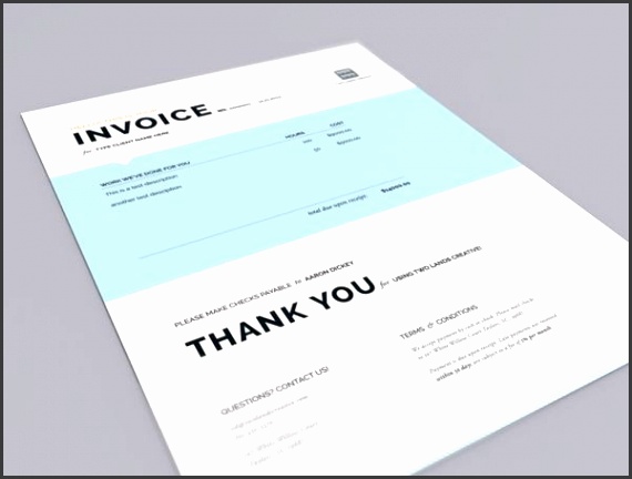 Two Lands Creative Invoice by Aaron Dickey