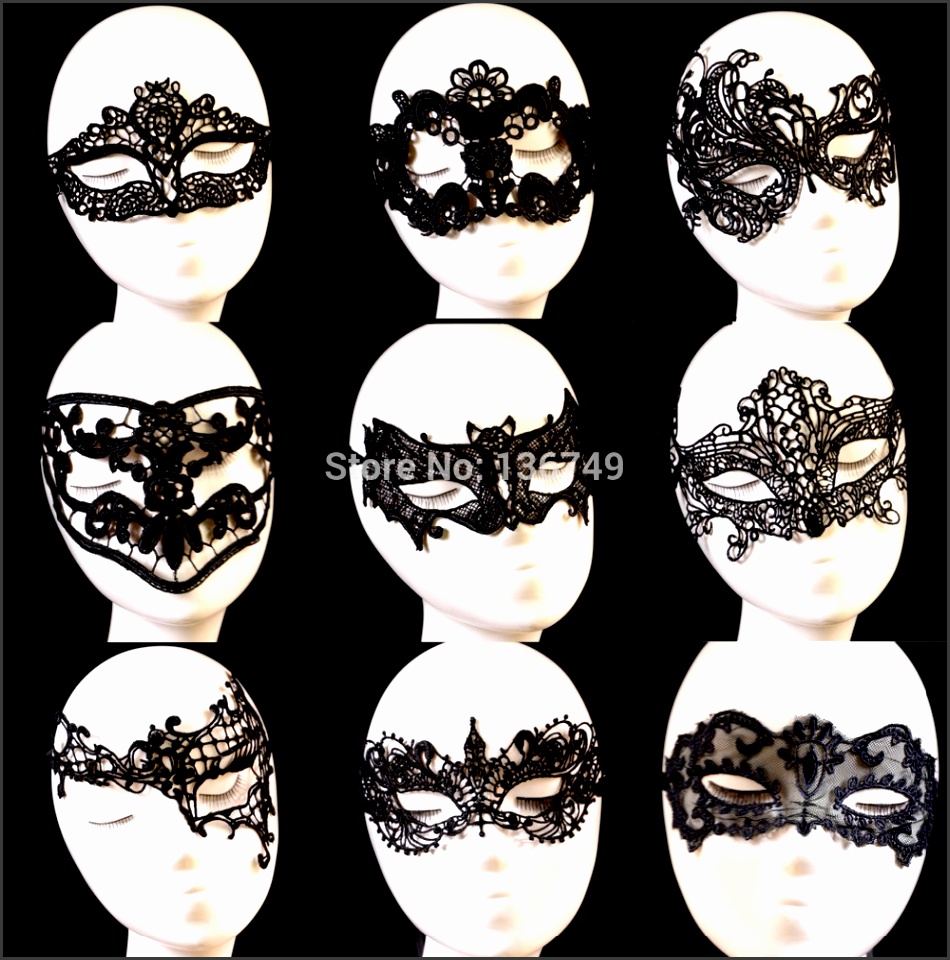 Lace Prom Mask Dress 2015 9pcs Bag Wholesale New Cutout Eye Mask Lace y Party Halloween Masquerade Dance Mask Upper Lace Prom Mask30nveoxlmy