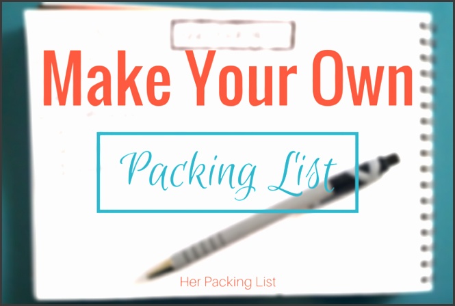 Make Your Own DIY Packing Lists