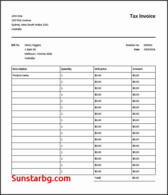 Free Printable Invoice Templates for Simple Invoice Template New Blank Invoice Template Printable Printable Invoice