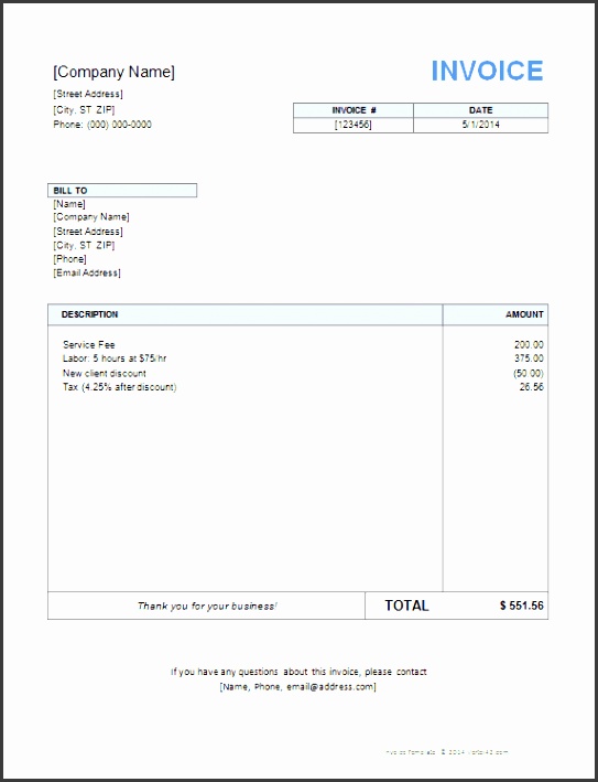 Invoice Template for Word