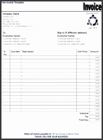 Invoice Template free