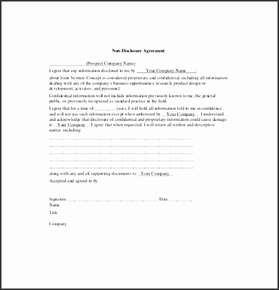 Joint Venture Agreement Template Free Word Pdf Document