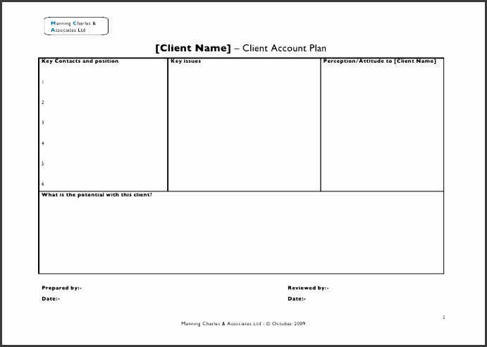 Client Account Plan