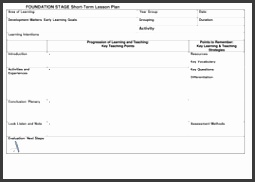 leason plan