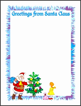Free Printable Letter From Santa Claus Template
