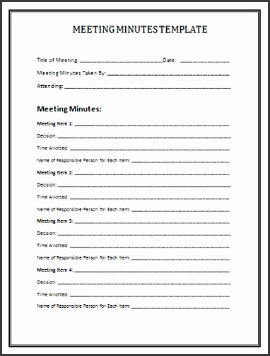 business template project meeting minutes template sample for your inspirations