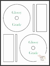 100 GLOSSY Ink Jet CD Labels Fits Full Memorex 50 Sheets CD DVD High
