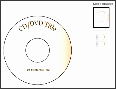 ms word cd template