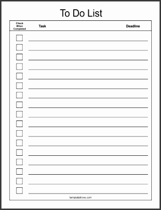 10 blank checklist template job resumes word