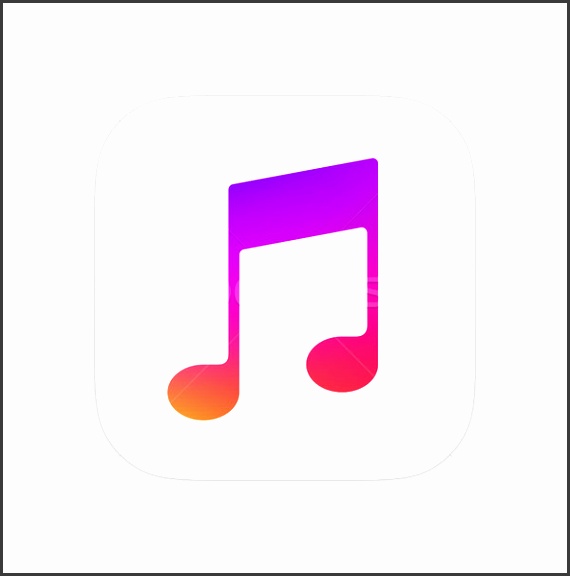Music Note App Icon Template Mobile Application Icon Vector
