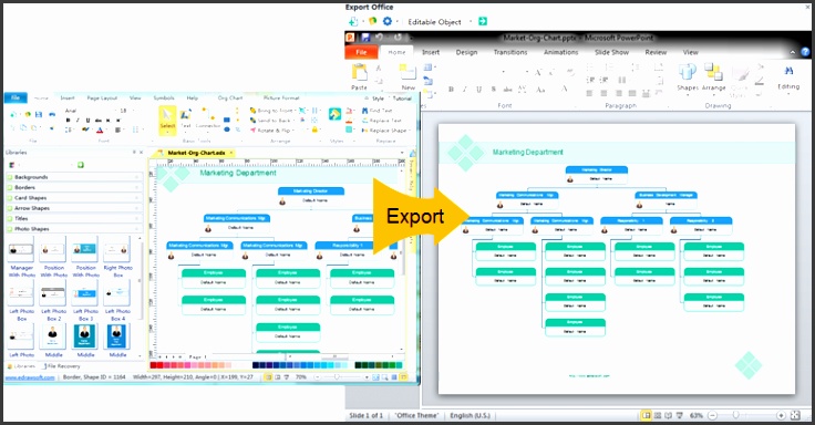 Create org charts in powerpoint format with a tool better than