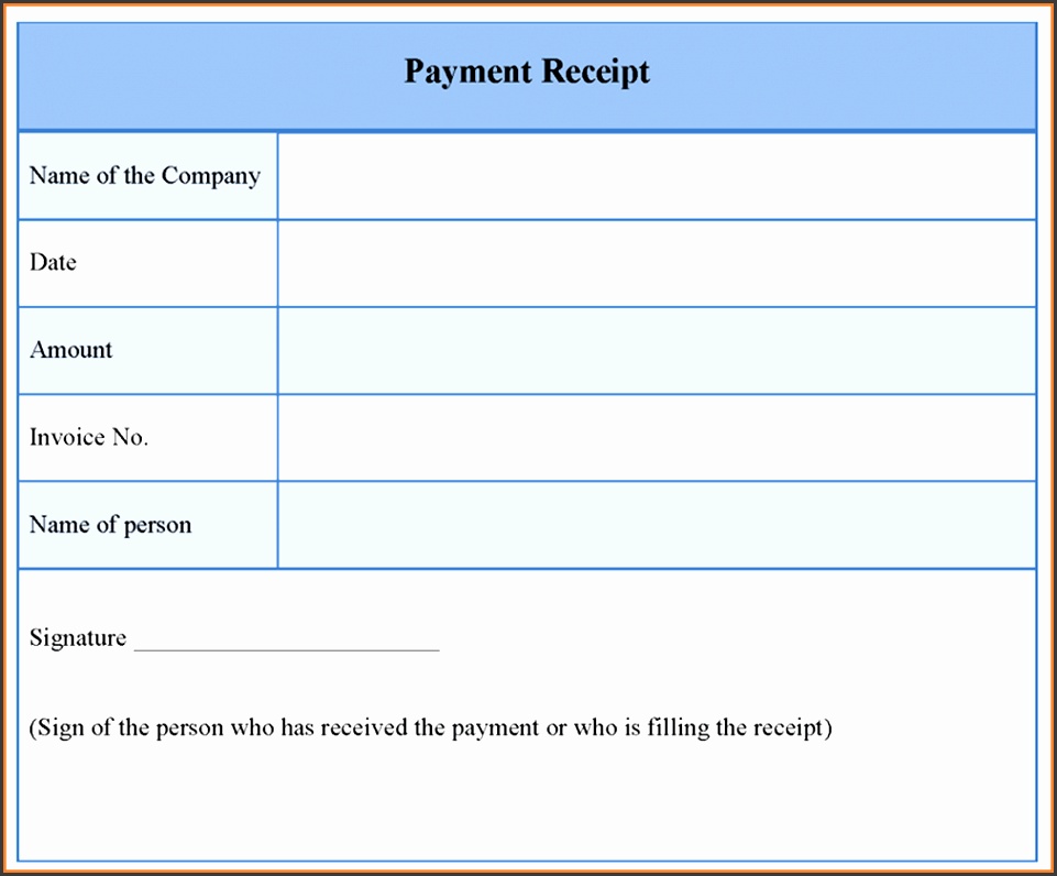11 payment receipt template word