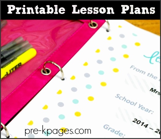 Digital Lesson Plan Binder for Preschool and Kindergarten