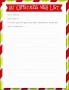 6  Printable Christmas List Template