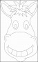 6  Printable Donkey Face Mask Template