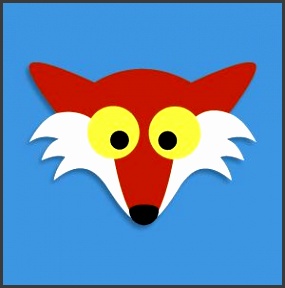 Printable fox mask