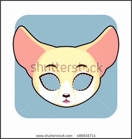 Fennec Fox mask for Halloween and other festivities