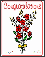 Free Printable "Congratulations" Greeting Cards Template