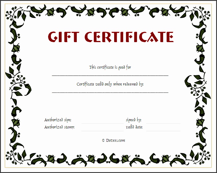 Printable Gift Certificates Templates Free Gift Certificates Templates Printable Gift Voucher Template Free