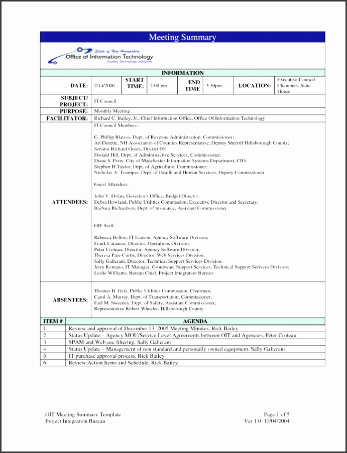 Permalink to Meeting Notes Template Word