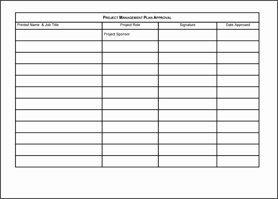 Printable project planning template 28