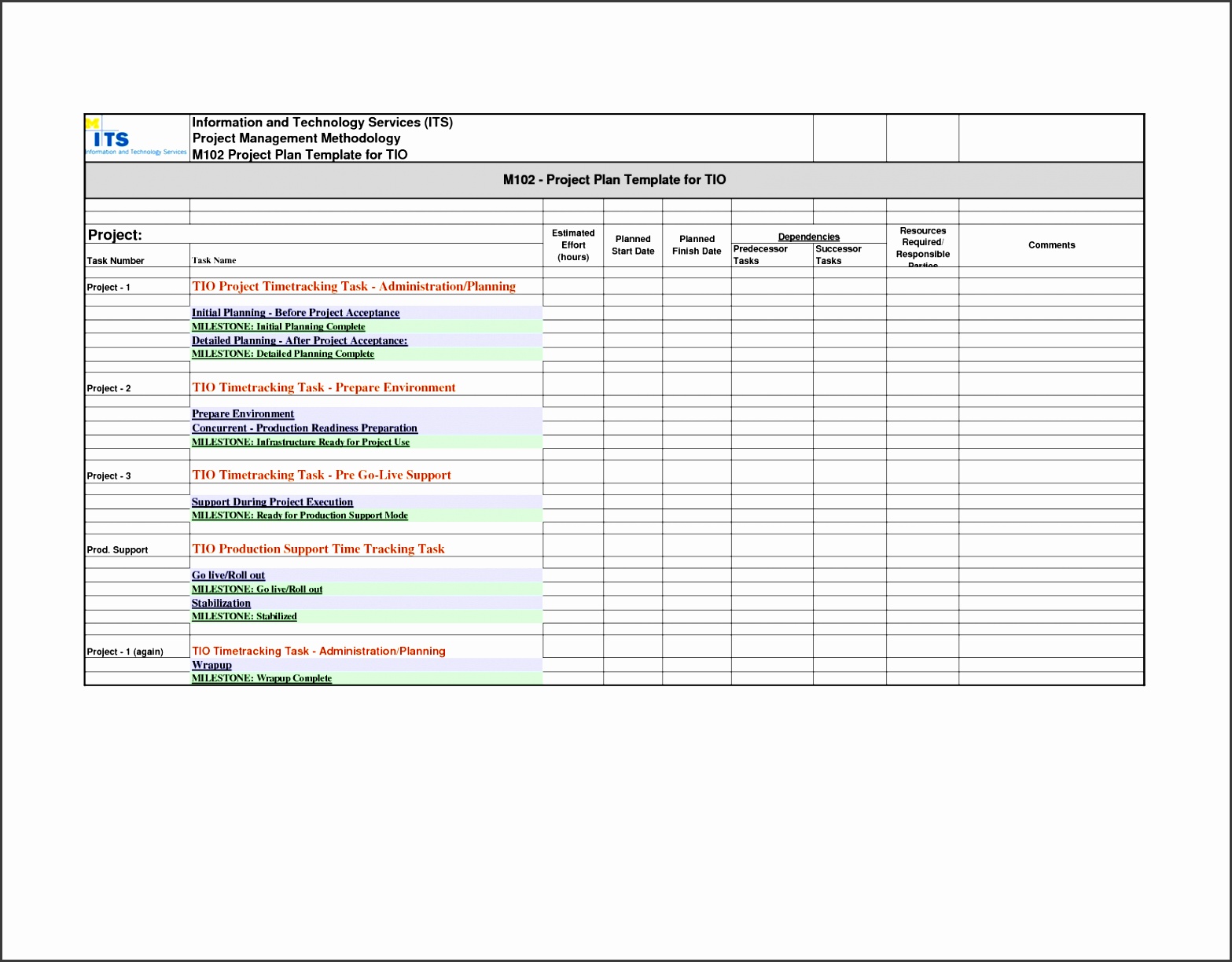 Project Planner Excel Template Free Plan For Best s Schedule Post an image