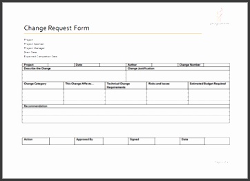 change request form