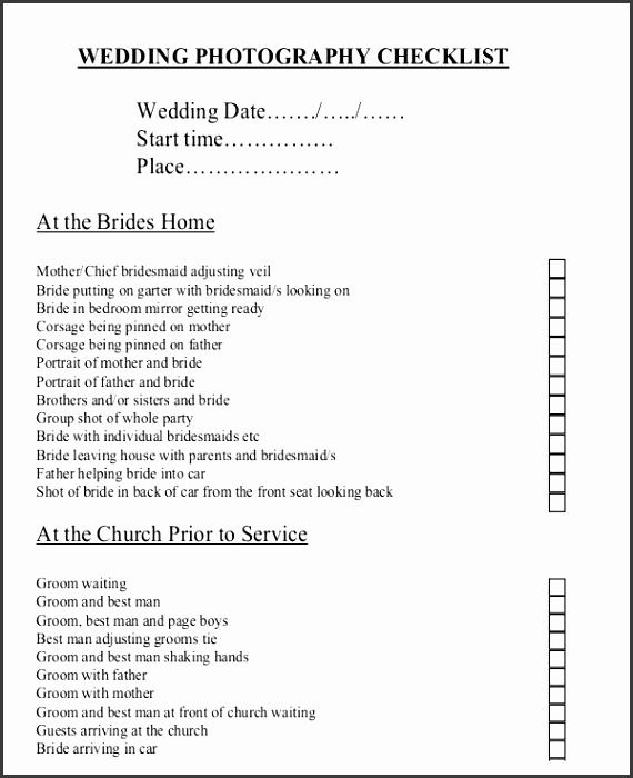 43 Checklist Templates Examples & Samples lekta Wedding graphy Checklist wedding photography template