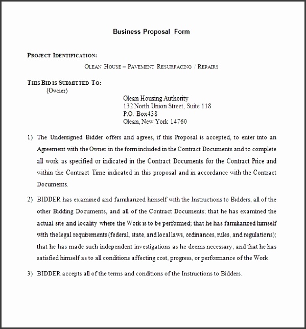 Printable Business Proposal Template 03