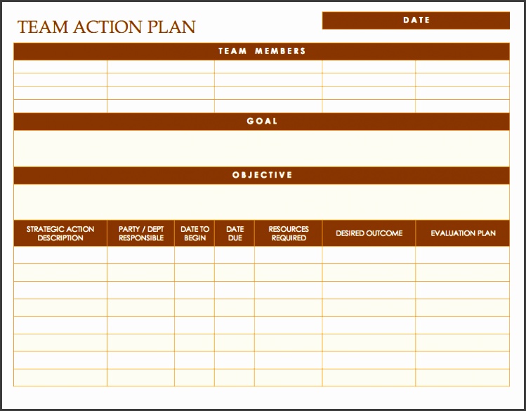 team action plan