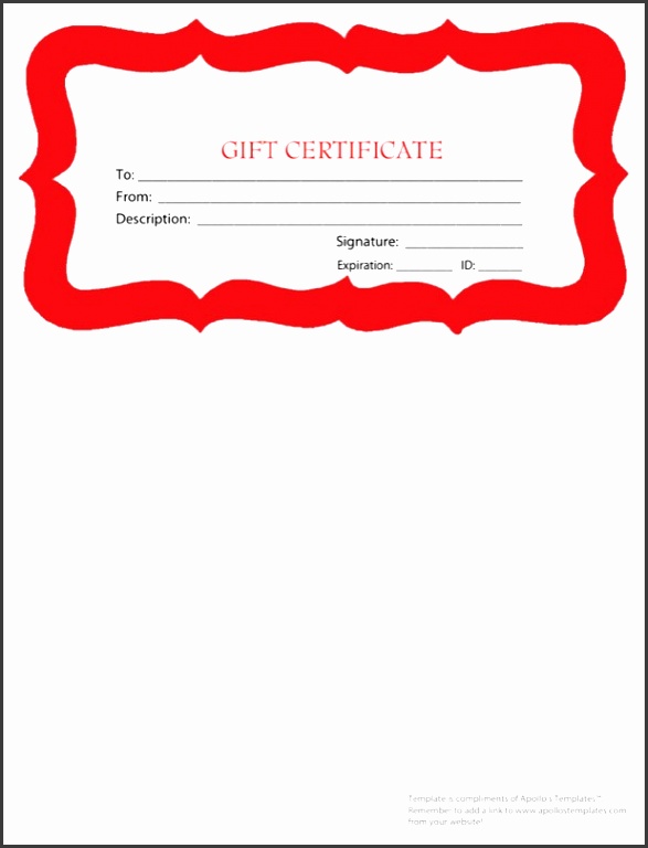 Holiday Gift Certificate Templates
